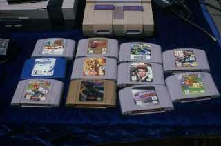 NINTENDO NES & SUPER NINTENDO GAME SYSTEMS + 12 GAMES * CONTROLLERS 