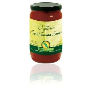 Organic Basil Tomato Sauce   19.8oz (Pack of 3)  Grocery 