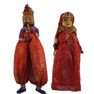  Indian Traditional Handcrafted Puppets Dolls Toys & Games