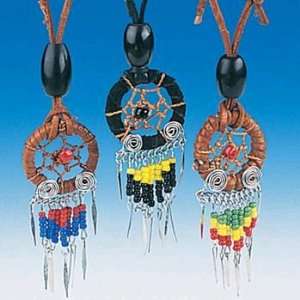  Indian Dream Catcher Necklaces (1 ct) Toys & Games