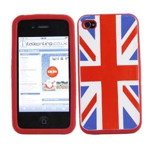  SoftSkin UNION JACK RED Super Hydro Silicone Protective Armour/Case 
