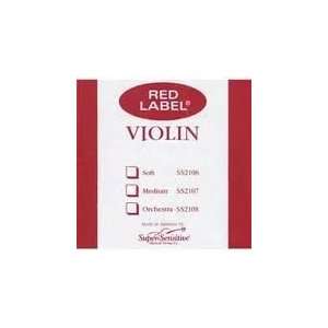    Super Sensitive Red Label 1/8 Violin D String 