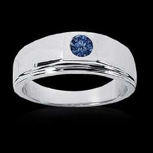   50 carat blue diamond solitaire men s ring gold new: Everything Else